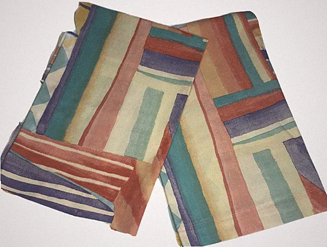 2 Veg Springmaid Southwestern Inspired Colorful Abstract Standard Pillowcases