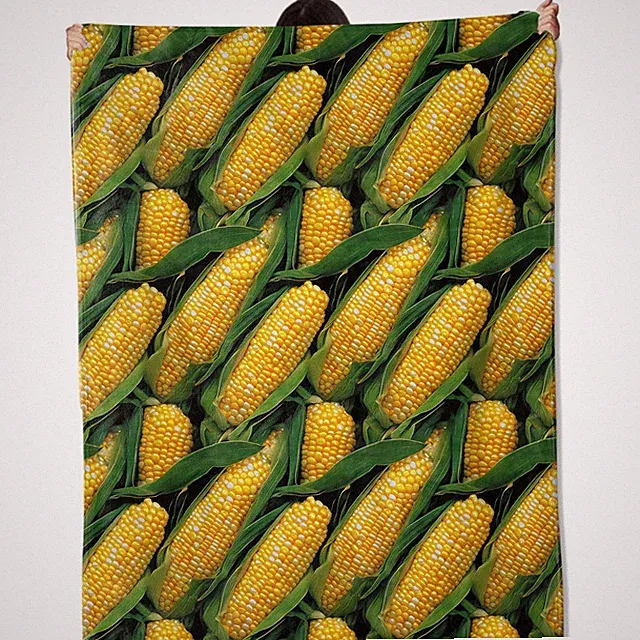 Ears of Corn Blanket Yellow Vegetable Throw Soft Farm Decor 50x60 Inch