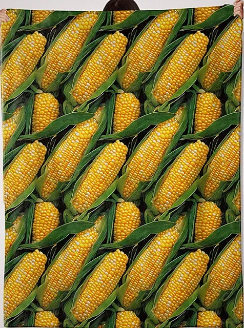 Ears of Corn Flannel Blanket Yellow Vegetable Throw Blanket for Home Farm Decor