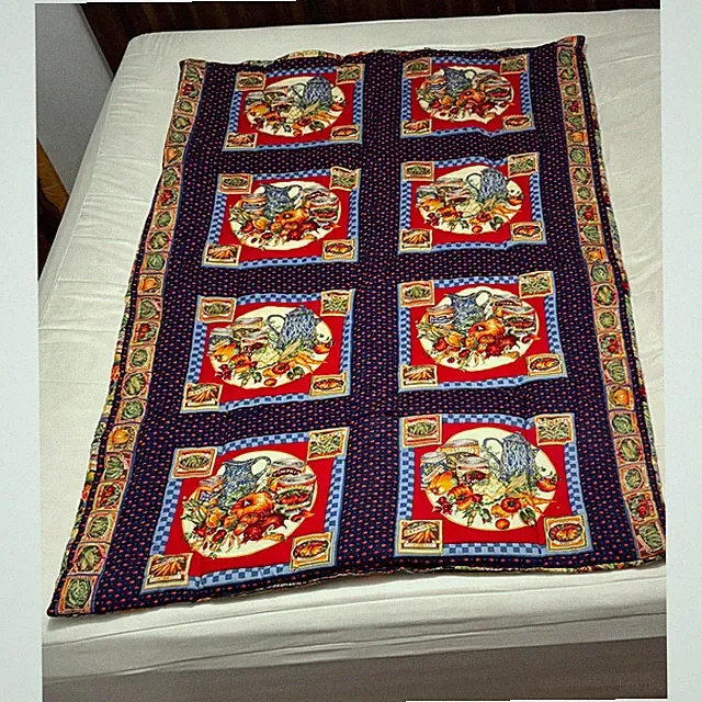 Handmade Veggie Blanket not quilted 40 x 66