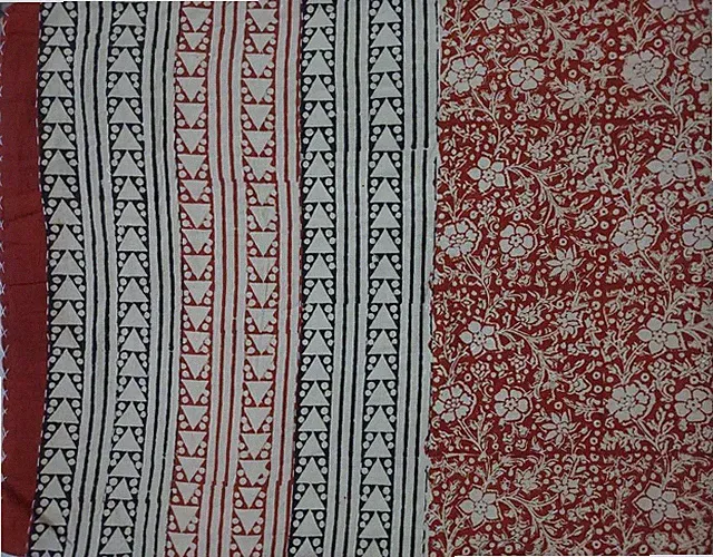 KANTHA QUILT BEDSPREAD COTTON HANDMADE VEGETABLE INDIAN BLANKET QUEEN,CRAZY.