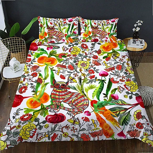 Vegetable collection 3D Print Duvet Quilt Doona Covers Pillow Case Bedding Sets